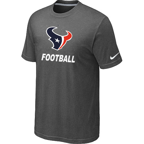 Men's Green Houston Texans Nike Facility T Shirt D.Grey