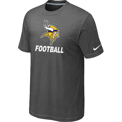 Men's Minnesota Vikings Nike Cardinal Facility T Shirt D.Grey