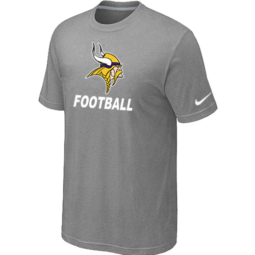 Men's Minnesota Vikings Nike Cardinal Facility T Shirt Grey
