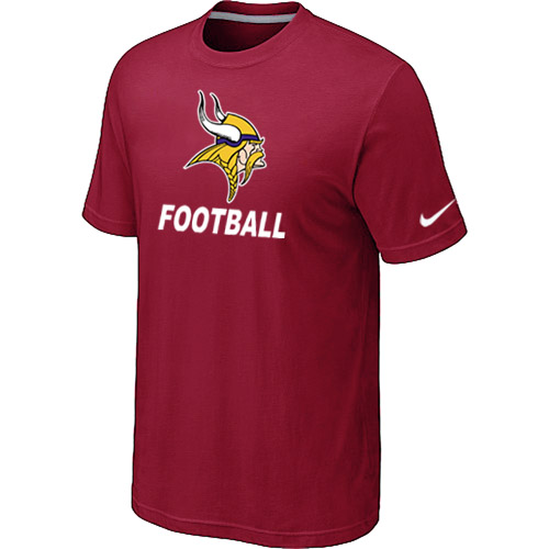 Men's Minnesota Vikings Nike Cardinal Facility T Shirt Red