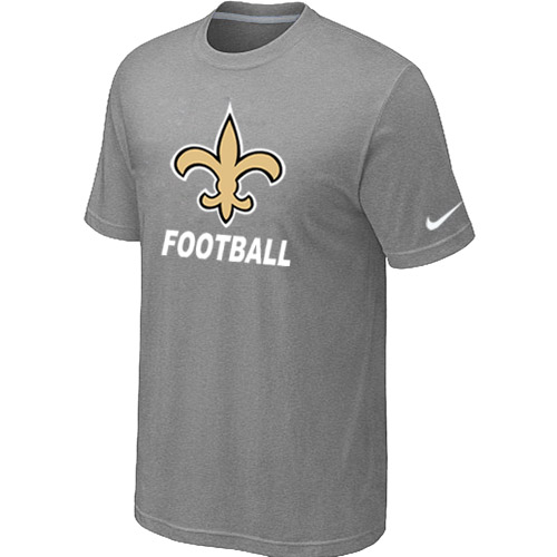 Men's New Orleans Saints Nike Facility T Shirt Grey