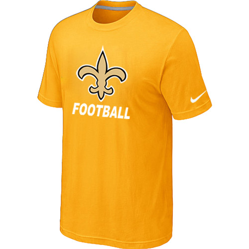 Men's New Orleans Saints Nike Facility T Shirt Yellow