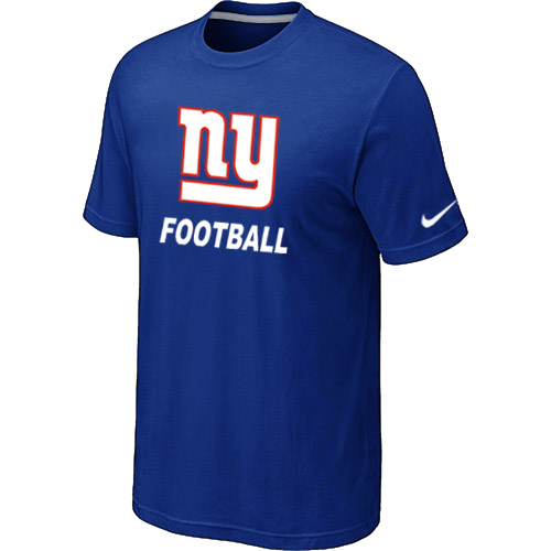 Men's New York Giants Nike Facility T Shirt Blue