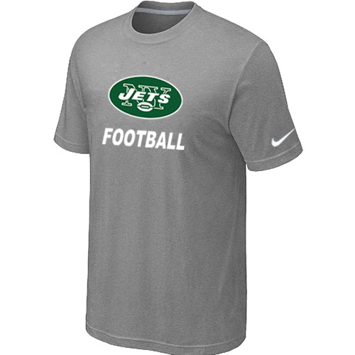 Men's New York Jets Nike Facility T Shirt Grey