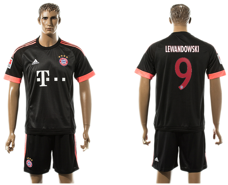 2015-16 Bayern Munchen 9 LEWANDOWSKI Third Away Jersey