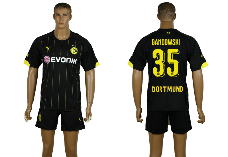2015-16 Dortmund 35 BANDOWSKI KEHL Away Jersey