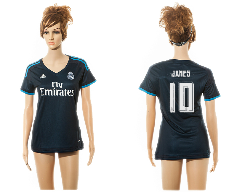 2015-16 Real Madrid 10 JAMES Third Away Women Jersey