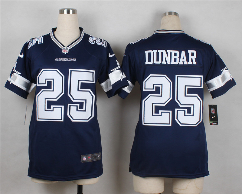 Nike Cowboys 25 Lance Dunbar Blue Women Game Jersey - Click Image to Close