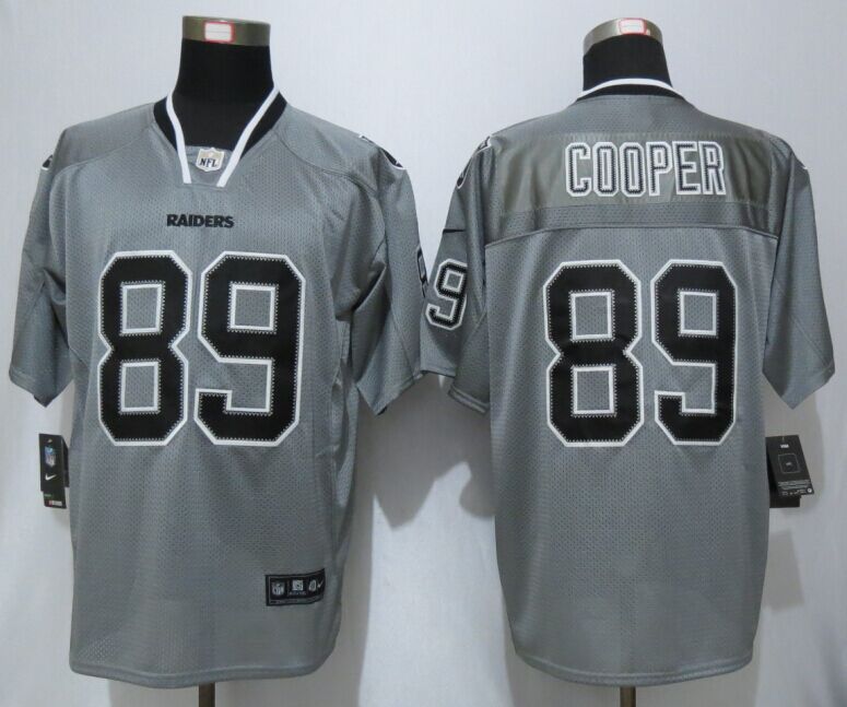 Nike Raiders 89 Amari Cooper Grey Lights Out Elite Jersey - Click Image to Close