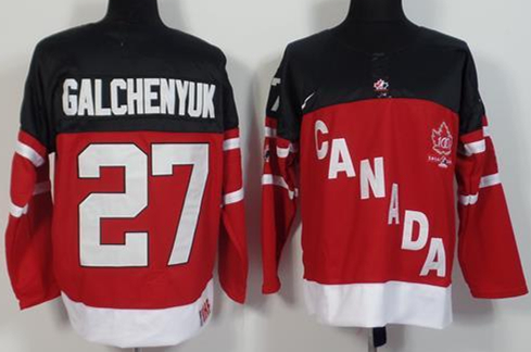 Canada 27 Alex Galchenyuk Red 100th Celebration Jersey