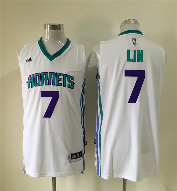 Hornets 7 Jeremy Lin White Swingman Jersey