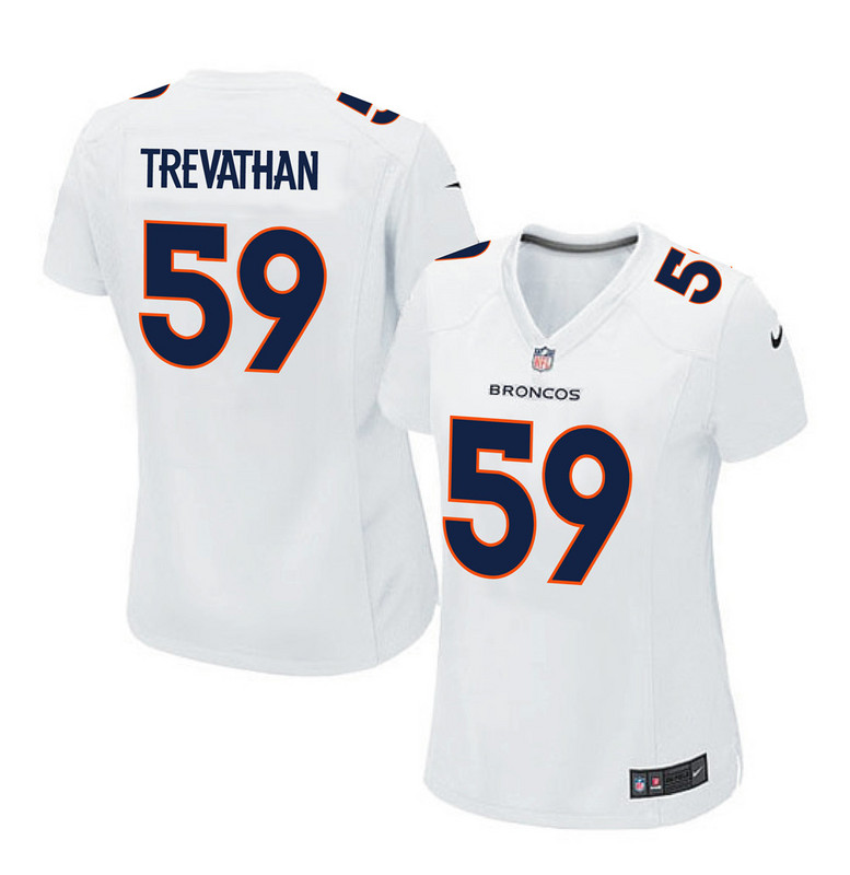 Nike Broncos 59 Danny Trevathan White Women Game Event Jersey