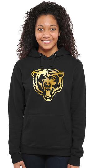 Nike Bears Black Pro Line Gold Collection Women Pullover Hoodie
