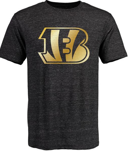Nike Bengals Black Pro Line Gold Collection Tri-Blend Men's Short Sleeve T-Shirt