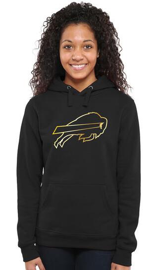Nike Bills Black Pro Line Gold Collection Women Pullover Hoodie