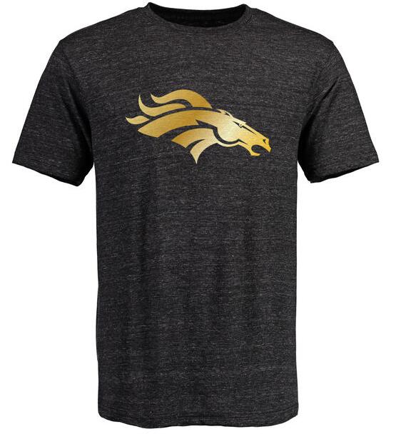 Nike Broncos Black Pro Line Gold Collection Tri-Blend Men's Short Sleeve T-Shirt
