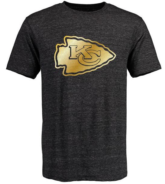 Nike Chiefs Black Pro Line Gold Collection Tri-Blend Men's Short Sleeve T-Shirt