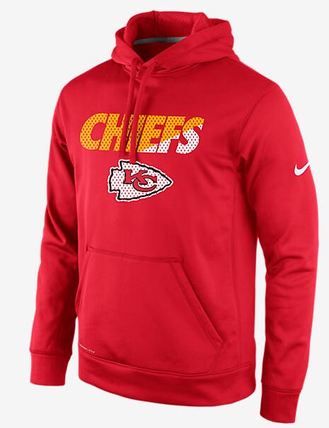 Nike Chiefs Red Sideline Pullover Hoodie