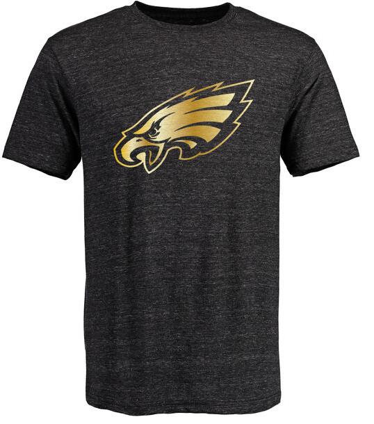 Nike Eagles Black Pro Line Gold Collection Tri-Blend Men's Short Sleeve T-Shirt