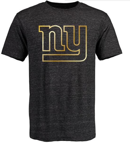 Nike Giants Black Pro Line Gold Collection Tri-Blend Men's Short Sleeve T-Shirt