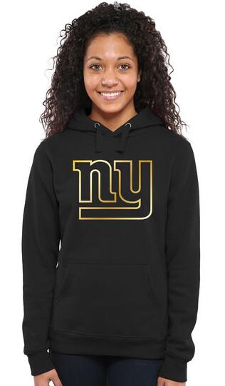 Nike Giants Black Pro Line Gold Collection Women Pullover Hoodie