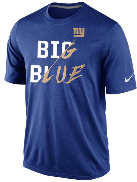 Nike Giants Blue Big Blue Men's Short Sleeve T-Shirt