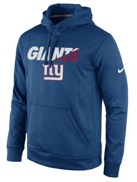 Nike Giants Blue Sideline Pullover Hoodie