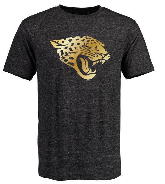 Nike Jaguars Black Pro Line Gold Collection Tri-Blend Men's Short Sleeve T-Shirt