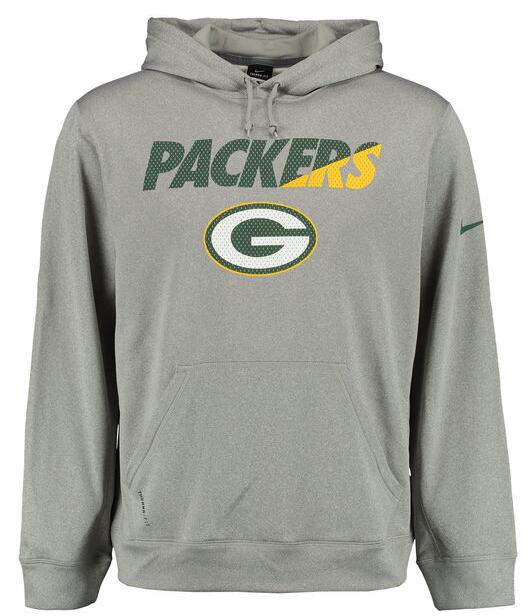 Nike Packers Grey Sideline Pullover Hoodie