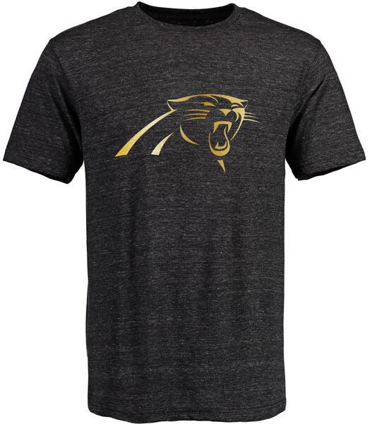Nike Panthers Black Pro Line Gold Collection Tri-Blend Men's Short Sleeve T-Shirt