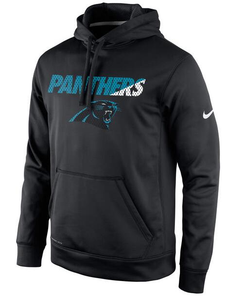 Nike Panthers Black Sideline Pullover Hoodie