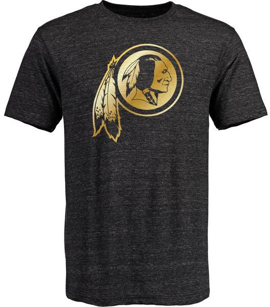 Nike Redskins Black Pro Line Gold Collection Tri-Blend Men's Short Sleeve T-Shirt
