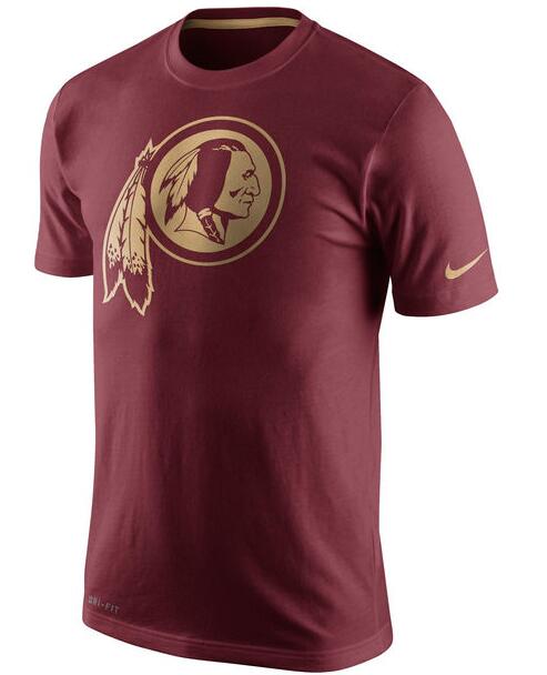 Nike Redskins Red Team Logo Gold Collection Men's T-Shirt Nike Redskins Red Team Logo Gold Collection Men's T-Shirt