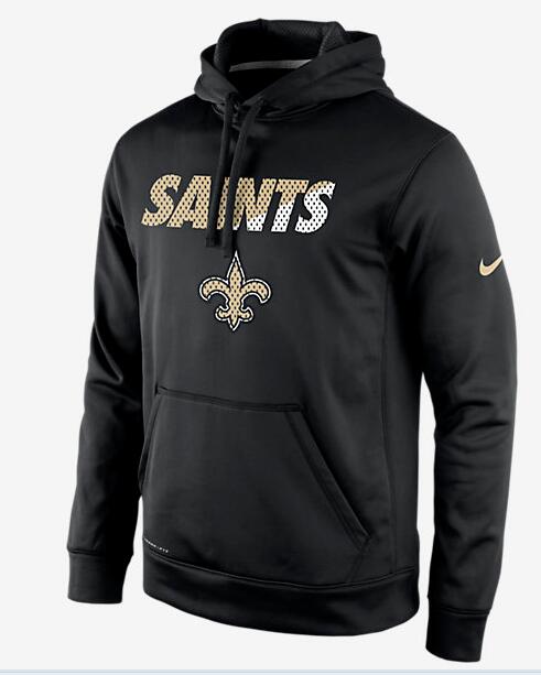 Nike Saints Black Sideline Pullover Hoodie