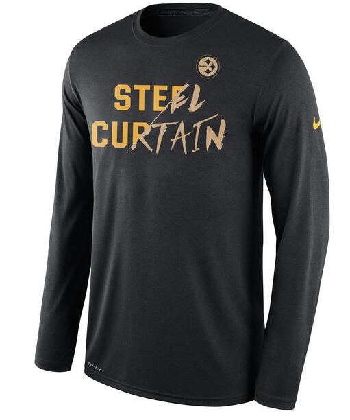 Nike Steelers Black Steel Curtain Men's Long Sleeve T-Shirt