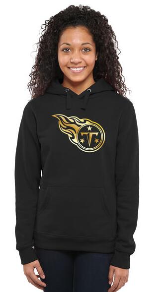 Nike Titans Black Pro Line Gold Collection Women Pullover Hoodie