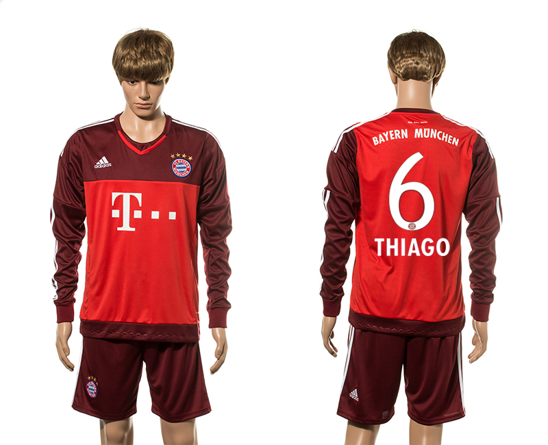 2015-16 Bayern Munich 6 THIAGO Goalkeeper Jersey