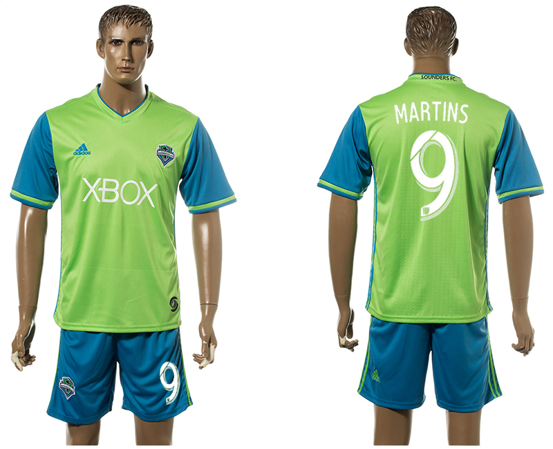 2016-17 Seattle Sounders 9 MARTINS Home Jersey
