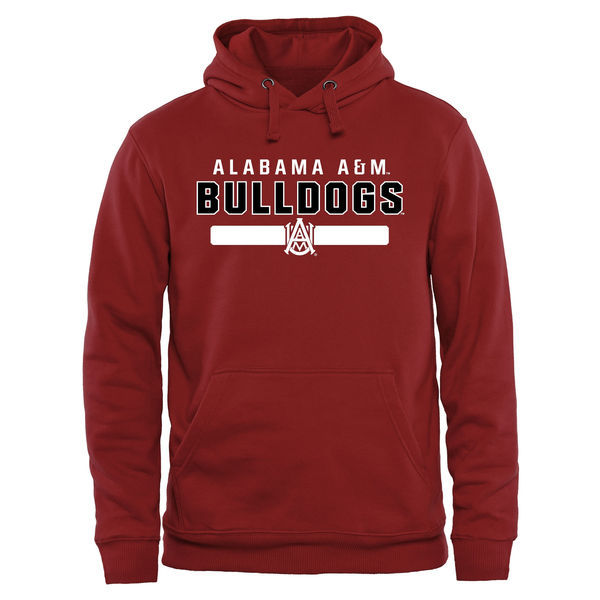 Alabama A&M Bulldogs Team Logo Red College Pullover Hoodie