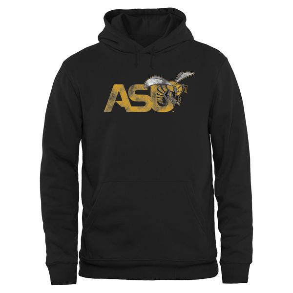 Alabama State Hornets Team Logo Black College Pullover Hoodie - Click Image to Close