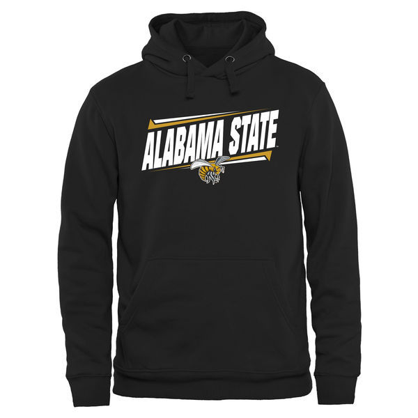 Alabama State Hornets Team Logo Black College Pullover Hoodie3 - Click Image to Close