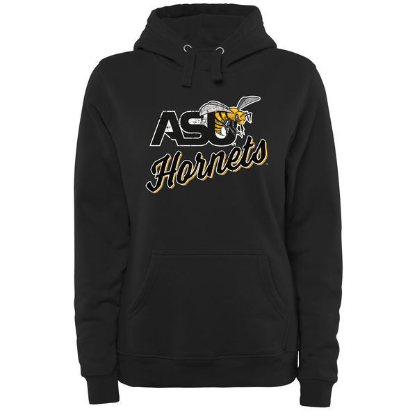 Alabama State Hornets Team Logo Black College Pullover Hoodie5 - Click Image to Close