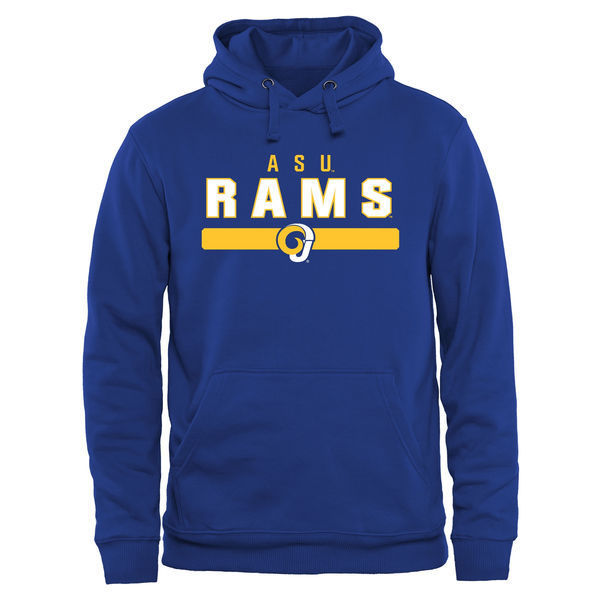 Albany State University Golden Rams Fresh Logo Blue College Pullover Hoodie (2)
