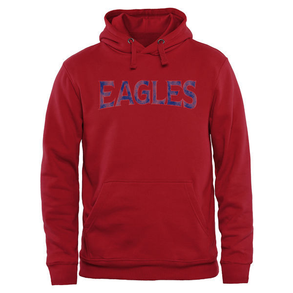 American University Eagles Fresh Logo Red College Pullover Hoodie