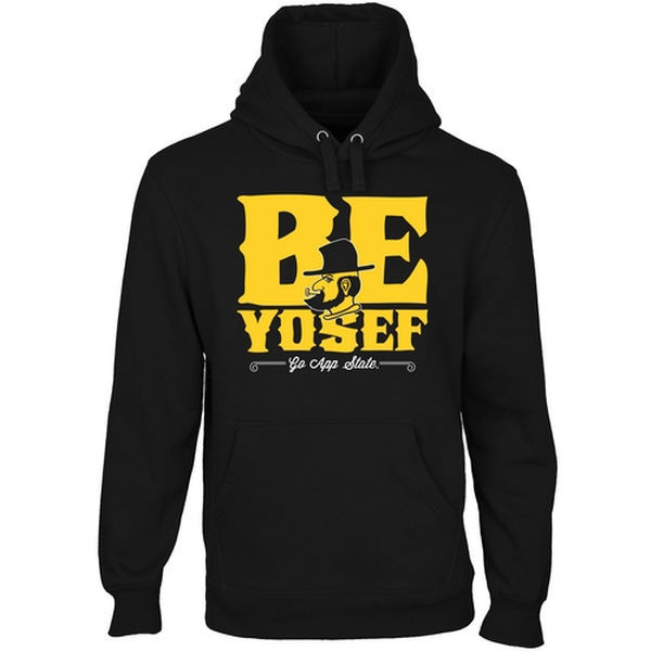 Appalachian State Mountaineers Be Yosel Black College Pullover Hoodie - Click Image to Close
