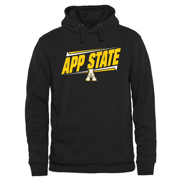 Appalachian State Mountaineers Fresh Logo Black College Pullover Hoodie3