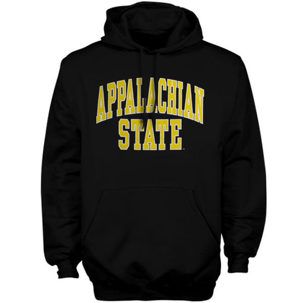 Appalachian State Mountaineers Team Logo Black College Pullover Hoodie2 - Click Image to Close