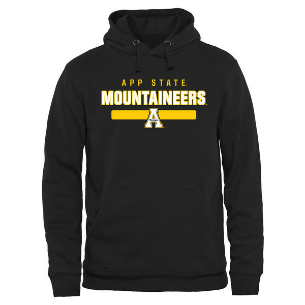 Appalachian State Mountaineers Team Logo Black College Pullover Hoodie3