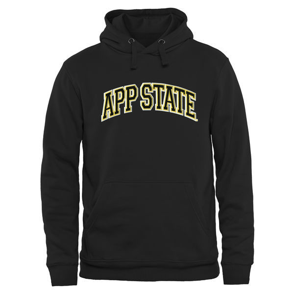 Appalachian State Mountaineers Team Logo Black College Pullover Hoodie5