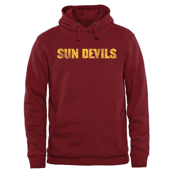 Arizona State Sun Devils Team Logo Red College Pullover Hoodie4